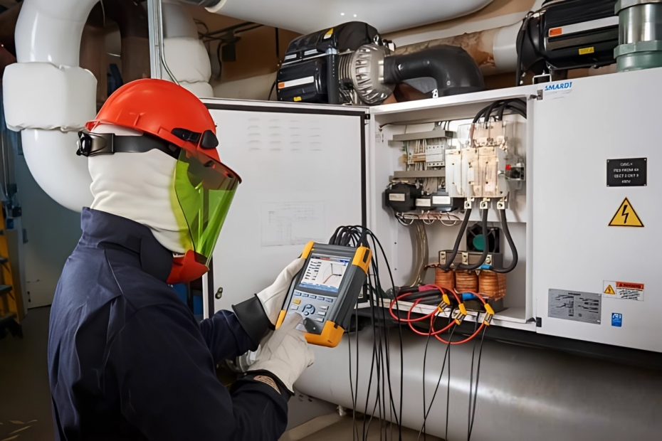 El análisis de red eléctrica es un procedimiento que evalúa la infraestructura eléctrica y el consumo energético de una empresa, con el fin de prevenir averías y optimizar el uso de la energía. Permite diagnosticar parámetros como potencia, corriente, tensión, resistencia, frecuencia y armónicos. Usando un analizador portátil, se realiza in situ y se recomienda medir durante varios días para obtener resultados precisos.